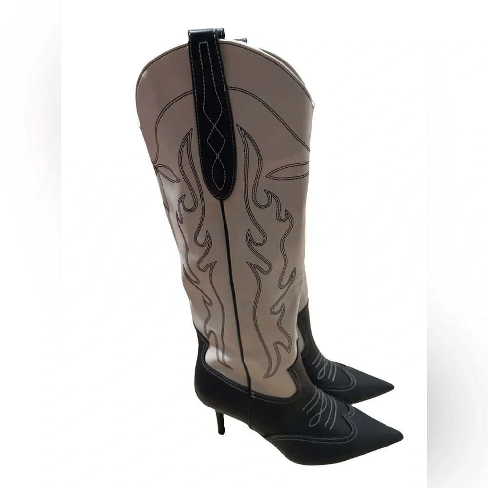 NWT INC International Concepts Hayleigh Kneed High Kitten Heel Boots - Picture 10 of 12